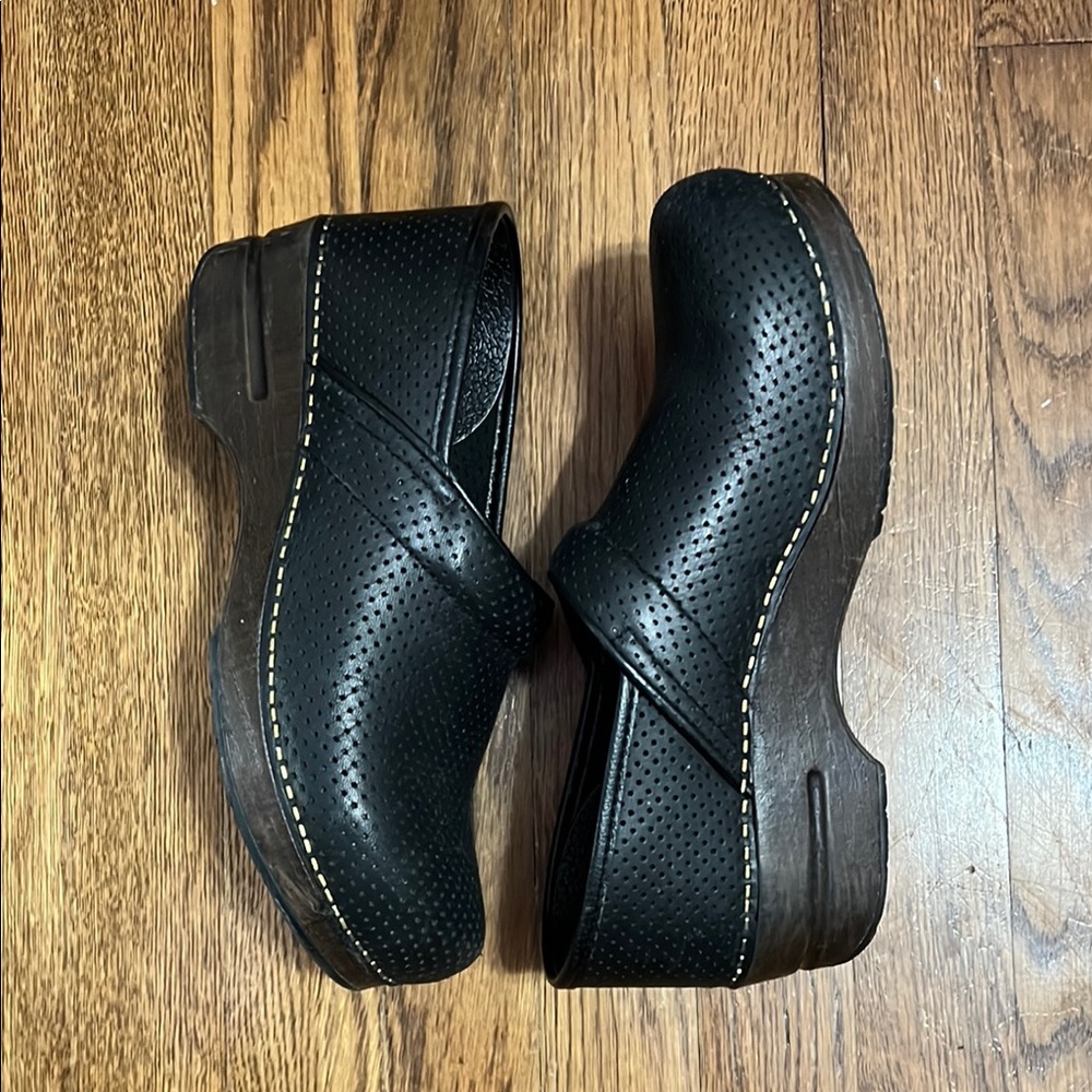 Dansko black brown Perforated Loafers